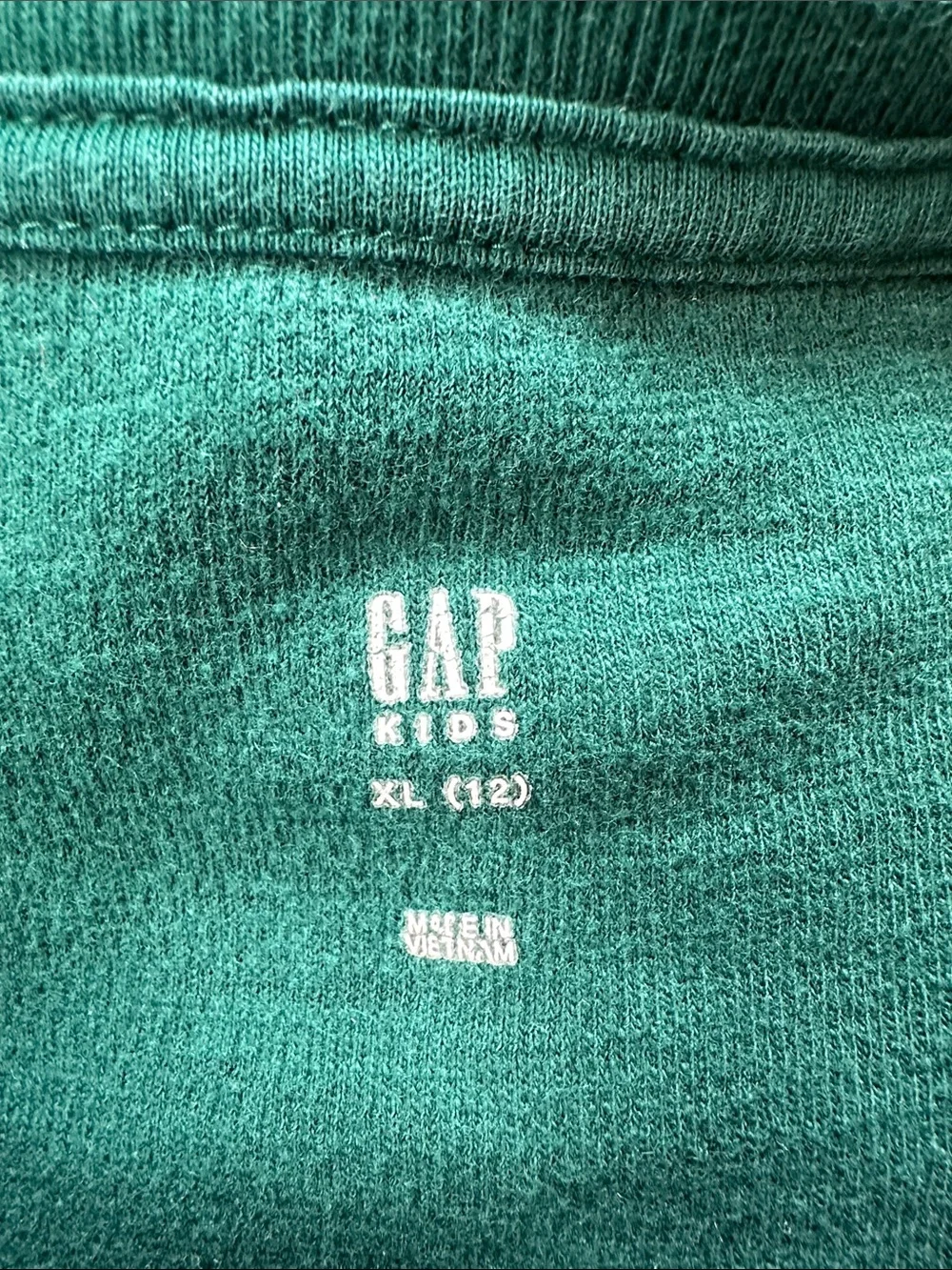 GAP Green Waffle Knit Pullover Boys XL (12)